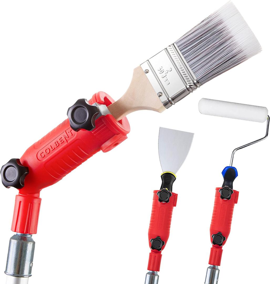 Multi-Angle Paint Brush Extender - High Ceiling Paint Edger Tool, Extension Pole Attachments