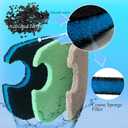 Replacement Canister Filter Pads Compatible with AMOSIJOY 172/225/265GPH Aquarium External Filter, 6 White Floss & 2 Coarse Pads & 1 Phosphate Remover Filter & 1 Nitrite Remover (10 Pcs)