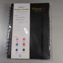 Daily Planner 2026-2027, 18-Month Weekly and Monthly Calendar Planner, January 2026 - June 2027, Planning Agenda Book with Laminated Tabs, Flexible Cover, 100GSM Thick Paper, A5 Size,Black