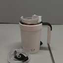 Self Stirring Coffee Mug, 2026 New Automatic Magnetic Stirring Coffee Mug with Temperature Display,Detachable Base Self-Stirring Mug, Smart Mixing Cup for Coffee, Chocolate, Milk,Tea(White)