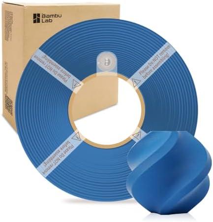 Bamboo Lab 1.75MM PLA Matte Filament High Speed Printing with RFID 1KG +/- 0.03mm Eco Friendly 3D Printer Filament for Bambu Lab P1P/P1S/X1C/X1/A1/A1 Mini (Without Spool) (Marine Blue 11600)