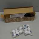 JOYIN Halloween Decorations Outdoor Solar Scary Eyeball Lights, 2 Pcs 12LEDs Warm Pathway Yard Stakes, Waterproof Firefly Lights for Halloween Graveyard Yard Garden Patio Walkway Party