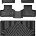 3W Floor Mats & Cargo Liner Fit Volvo XC60 2018-2024 2025 (Not for Hybrid) TPE All Weather Custom Fit T5 T6 Momentum Full Set Harmless Heavy Duty Floor Liner and Trunk Mat Car Accessories (Volvo XC60 18-25 Floor Mats&Cargo Liner)