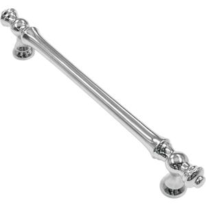 Alzassbg 10 Pack Polished Chrome Cabinet Pulls, 5 Inch(128mm) Hole Centers Morden Straight Kitchen Cabinet Handles AL3085CP (5" Hole Center)