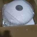 23.6 Inch Large White Silk Saucer Pendant Light Fixture Modern Hanging Lamp for Living Room, Bedroom, Dining Room, White Ceiling Decor Chandeliers for Dining Room Restaurant