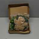 2 Pack 9-inch Mini Eucalyptus Wreath Green Artificial Wreath Summer Spring Farmhouse Porch Wall Window Decoration (Coarse Linen Cloth)