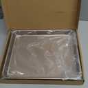 11 Inch Baking Sheets Pan Nonstick Set of 2, Walooza Cookie Sheet Replacement Toaster Oven TrayDeep Size 1 inch Bakeware, Non Toxic & Heavy Duty & Easy Clean (Champagne Gold)