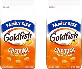 Goldfish Cheddar Cheese Crackers, 10 Oz Bag (Pack of 2), Best By 04/26/26