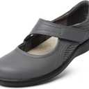 Oviaric Women's Classic Comfort Mary Jane Flats Fashion Casual Dress Shoes Cute Closed Toe Slip On Lightweight Breathable Walking Shoes, Size 10