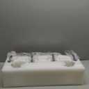 4 Light Bathroom Vanity Light, Morden Bathroom Vanity Lights Over Mirror Oil Rubbed Bronze Wall Sconce Light with Clear Glass Shade ZCVL01ORB-4