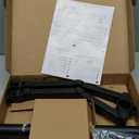 WALI Dual Monitor Stand for Desk, Monitor Stands for 2 Monitors up to 27 inch, Dual Monitors Mount Fits up to 22lbs, Free Standing Full Motion Dual Monitors Arm for Desk (MF002), Black