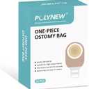 20 PCS Colostomy Bags,Ostomy Supplies,One Piece Drainable Ostomy Pouch with Closure for Ileostomy Stoma Care