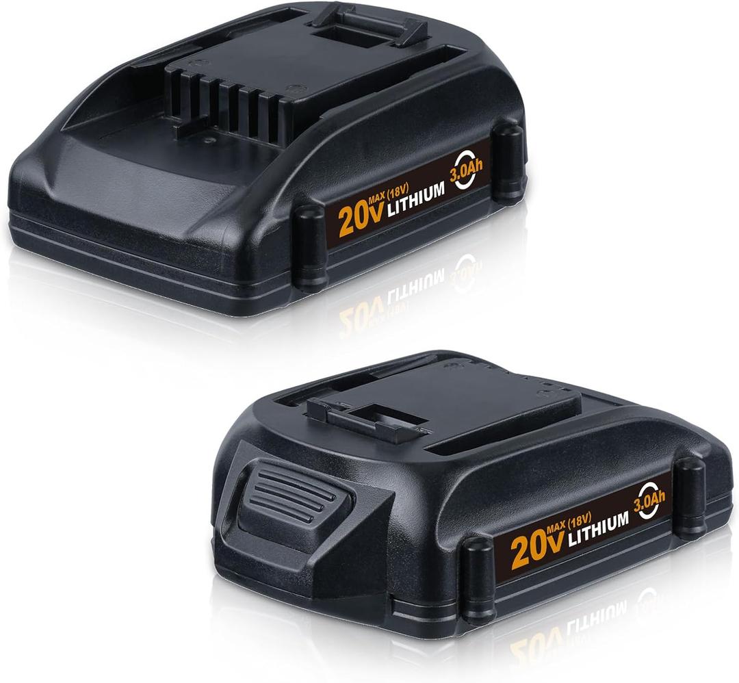 VINIDA 2P 20V 3.0Ah Replacement for Worx 20V Battery Replacement Battery for 20V WA3520 Compatible with Worx 20V WA3525 WA3520 WA3577 WA3578 WG151s WG155s WG251s Tools