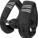 Weighted Vest Men or Women - 6lb/8lb/12lb/16lb/20lb/25lb/30lb Weights with Reflective Stripe, Weighted vest for Workout Equipment for Strength Training Night Running (Black)