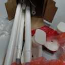 TONIAL Curtain Rods No Drilling for Windows, 32-58 In, White, 2 Pack