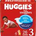 Huggies Size 3 Diapers, Little Snugglers Baby Diapers, Size 3 (16-28 lbs), 26 Count 