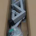 Aluminum Side Mount Trailer Ladder Rack, Lightweight Rustproof Adjustable Ladder Rack for Open and Enclosed Trailer Exterior Side Wall, 150 LBS Capacity - Carry 1 Ladder
