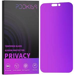 PDDKISS Compatible for iPhone 14 Pro Max Privacy Screen Protector Tempered Glass 6.7 inch Display, Gradient Colorful Anti Spy Light HD Easy Installation