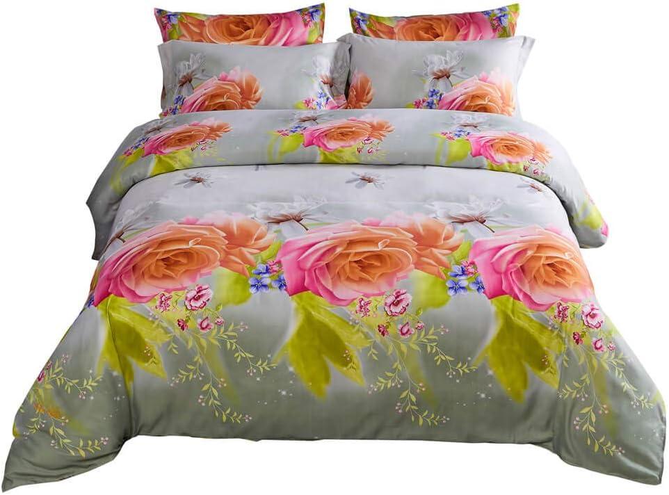 Dolce Mela DM723K King Size Duvet Cover Set, Multi Color