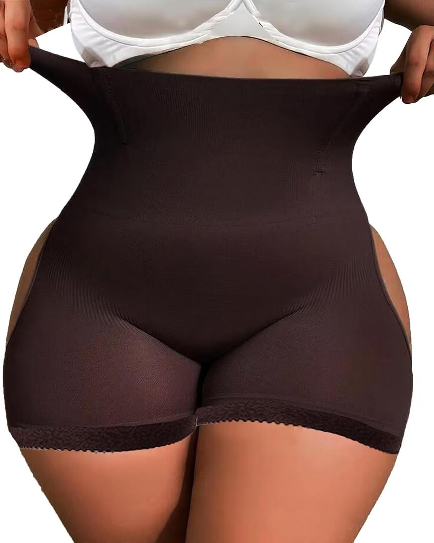 Butt Lifting Shapewear for Women Butt Shaper Body Shaper Tummy Control Butt Lifter Panties for Women But Crossdresser (Black, M)