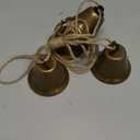 Christmas Decorations-Gold Vintage Bells with Jute Hanging Rope for Christmas Tree Weddings, Parties, Door Hanging, and Christmas DIY Wreaths, Home Decor