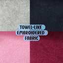 Women's Silent Indoor Slippers  Lightweight Terry Cloth Slides with Memory Foam, Open Toe, Soft Sole (No Rubber), Foldable Travel House Shoes for Home or Hotel Use (7-8, Burgundy Red)