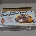 Nostalgia Tabletop Indoor Electric S'mores Maker - Smores Kit With Marshmallow Roasting Sticks and 4 Trays for Graham Crackers, Chocolate, and Marshmallows - Movie Night Supplies - Brown