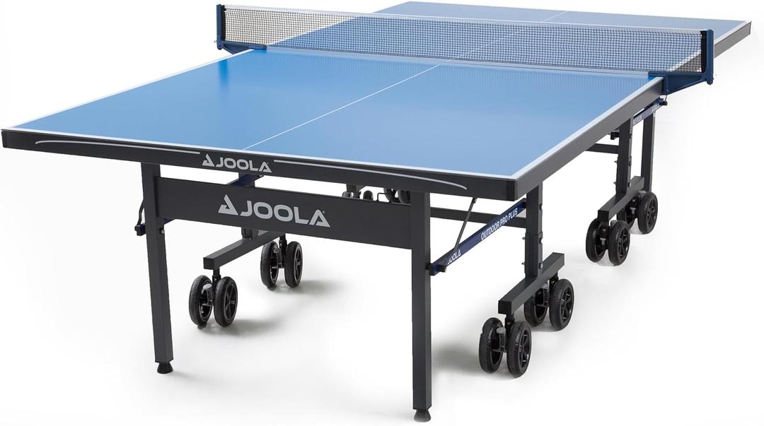 JOOLA NOVA Outdoor Ping Pong Table with Waterproof Table Tennis Net Set - Quick Assembly - All Weather Aluminum Composite Surface - Tournament Quality - Indoor & Outdoor Compatible