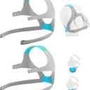 2 Packs Replacement Headgear Compatible with F20/N20, with Magnetic Clips, Adjustable Replacement Headgear Strap for F20/N20, Flexible Headgear Elasticity