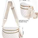 Black and White Checkered Crossbody Bag Bum Bag for Women,Spacious Checkered Purse Fanny Packs Belt Bag