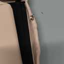 Oterri File Organizer Box with Lid, Portable Hanging File Box for Letter/Legal Files, Office/Decor/Home, Cream-pink (Leather), 1 Pack