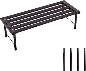 Metal Plant Stand, Rust-proof Aluminum Flower Pot Stand, Plants Display Stands Decoration Racks for Living Room Balconies and Gardens