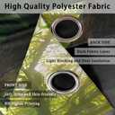 Spring Landscape Window Curtains Outdoor Green Natural Scenery Creek Waterfall Green Meadow Blackout Drapes Window Treatments for Living Room Bedroom Decor,21x45 inch,2 Panels