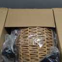 Farmhouse Chandelier Light Fixture,Rattan Boho Chandeliers for Dining Room,Large Pendant Lights Kitchen Island Hanging Light Fixtures Wicker Chandeliers for Bedroom Living Room Kitchen Nursery
