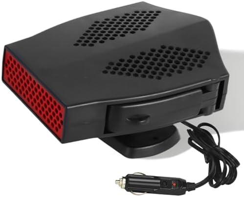 12V Car Heater Defroster Windshield De-Icer, 1200W, Portable, Ideal for All 12V Vehicles Including Cars, RVs, SUVs, Taxis, and Boats