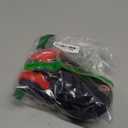 Car Steering Wheel Cover, Fluffy Soft Plush for Winter Warm, Cute Steering Wheel Protector with Kitty Cat Ears, Universal 15 Inch, Elastic & Anti-Slip, Lovely Decor Car Accessories (Black/Red)