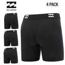 Billabong Mens Boxer Briefs 4 Pack Long Leg Performance Compression Shorts Mens Underwear 7.5 Inseam (Medium, Multicolor 3)