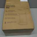 Mini Single Serve Coffee Maker for K Cup and Ground Coffee, Fast Brew One Cup Coffee Machine with Descaling Reminder and Water Window, 6 to 12 oz. Brew Sizes, Black (9.45 Inches)