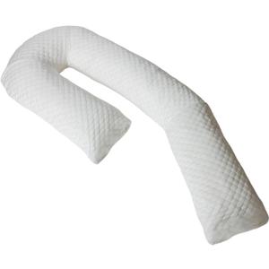 MedCline Cooling Body Pillow for Side Sleepers, Full-Body Support Pillow with Adjustable Memory Foam Stuffing, Ergonomic Design for Comfort All Night Long
