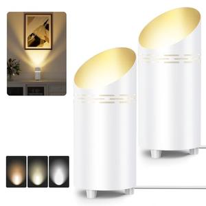 LINQELLY 1 Pack Uplights Indoor Floor Can Lights, 3000K/4000K/6000K Spotlight Indoor with GU10 Bulbs, Uplighting Spotlights with Foot Switch for Living Room Corner Sofa House Plant Wall Artwork Decor