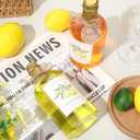 Baderke 12 Set Christmas Plastic Limoncello Bottles 16 oz Christmas Wine Bottles with Caps Labels Stickers Xmas Homemade Limoncello Wine for Home Brewing Xmas Party Favors (Gold)