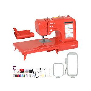 Poolin EOC05RE(2in1) Computerized Sewing & Embroidery Machine 9.2x4" Area, 7" Touch Screen 206 Built-in Sewing Stitches, 2 Hoops with Wireless, Women Gifts