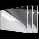 Roowest 3 Pcs 24'' x 36'', 1/8 Inch Thick Clear Acrylic Sheet Panels Transparent Cast Sheet Plastic Panels with Protective Film Cut to Size Cast Acrylic Board for Craft DIY Projects