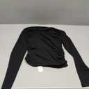 Darong Women's Casual Boat Neck Off Shoulder Long Sleeve Slim Fit Crop Top Going Out Shirts Y2K Tight T Shirts 9026 Black Small