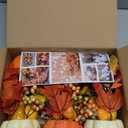 winemana Fall Decorations for Home - Set of 6 Artificial Pumpkin, Berry & Pine Cone Table Centerpiece for Office, Thanksgiving, Bathroom Kitchen Autumn Decor (Mixed-3)