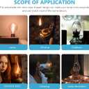 Cabilock Glass Lamp Shade Replacement 3 Inch Oil Lamp Chimney Kerosene Cover for Outdoor Camping and Home Lighting Accessory (14.5x9.5cm)