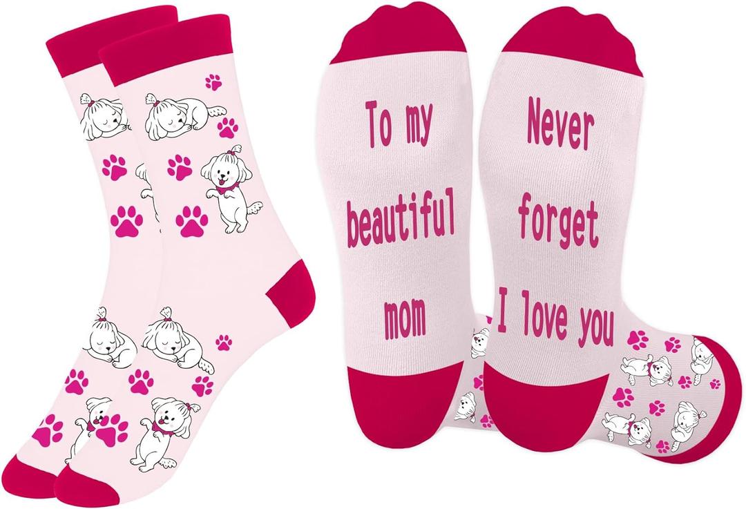 Shih Tzu Mom Gifts - Mothers-Day Mom Christmas Gift,Cool Birthday Gifts for Moms Anniversary Valentine's Birthday Gift Ideas from Daughter Mother Present for Moms,Mother Socks for Women