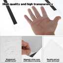3 x Rainmae 6 Pack 8.5" x 11" Rigid Print Protectors, Clear Waterproof Hard Plastic Page Sheet Protectors, Paper Sleeves Photo Plastic Sleeves Document Holder Birth Certificate Protector School