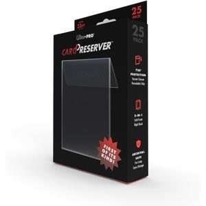 Ultra Pro CardPreserver 25-Pack Transparent Collector Trading Card Protective Sleeves - Acid-Free, PVC-Free Polypropylene, 720 Security, Easy Loading