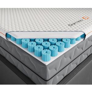 Dormeo Premium Queen Breathable Mattress Topper with 3-Zone Octaspring Technology for Optimal Back Support, Anti-Slip Bottom, Topper Only - Mattress Not Included